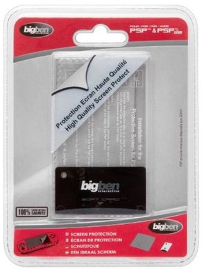 Bigben 2in1 DisplaySchutz + Tuch Folie für Sony PSP Slim & Lite Classic Street