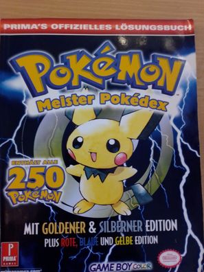 Pokemon Meister Pokedex offz. Lösungsbuch für Pokemon Rot, Blau, Gelb, Silber, Gold