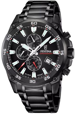 Festina Herren-Armbanduhr Chronograph Schwarz 20 bar F20735/3