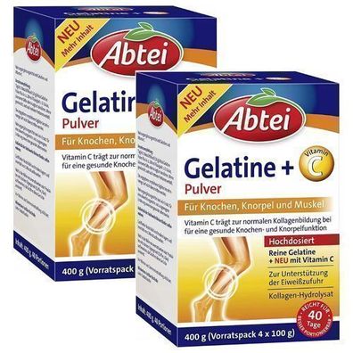 Abtei Gelatine mit Vitamin C - 2 x 400 g