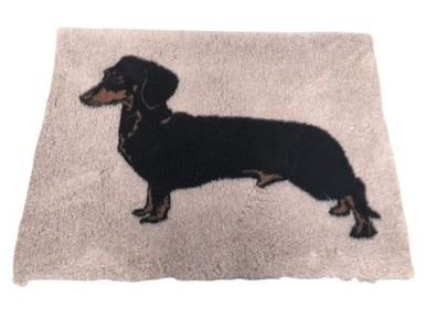 Vet Bed Hundedecke Hundebett Schlafplatz 150 x 100 cm Silhouet Teckel Dackel