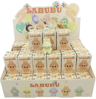 Labubu Schlüsselanhänger - 6 flauschige Designs - Blind Box Anhängern mit Band
