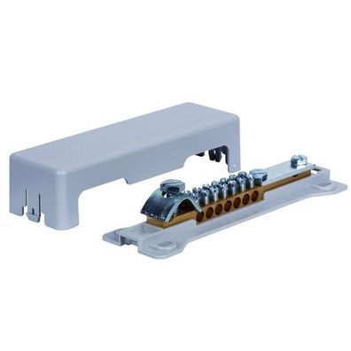 1St. Pollmann 2020301 Potential Ausgleichsschiene POT 16/25 mit Abdeckhaube schnappba