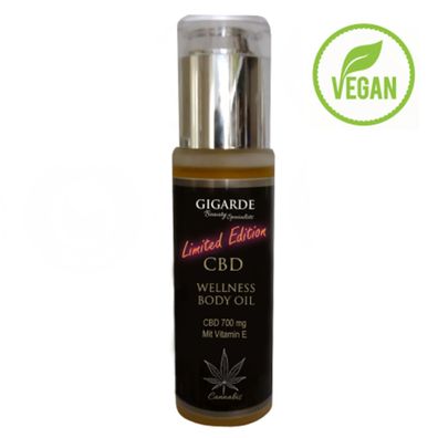 Gigarde CBD Wellness Body Oil Körperöl Vitamin E, 80 ml, CBD 700 mg
