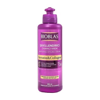 Bioblas Styling Cream mit Keratin & Kollagen – Reparierende Lockenpflege