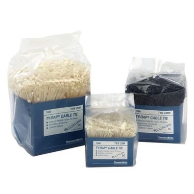 1000St. ThomasBetts TYB25MX Ty-Rap Kabelbinder mit Stahlnasenverschluss Standard 186