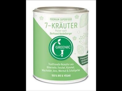 Greenic 7-Kräuterpulver Superfood Originalrezeptur nach Bertrand Heidelberger 75g