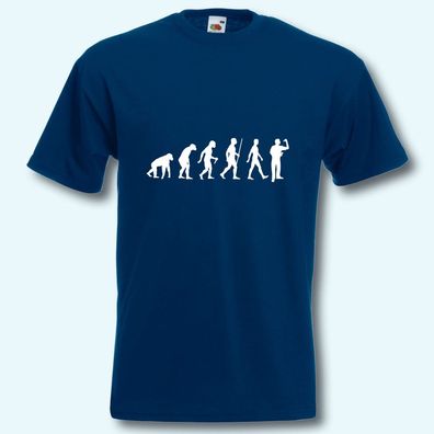 Herren T-Shirt, Fun-Shirt, Evolution Dart