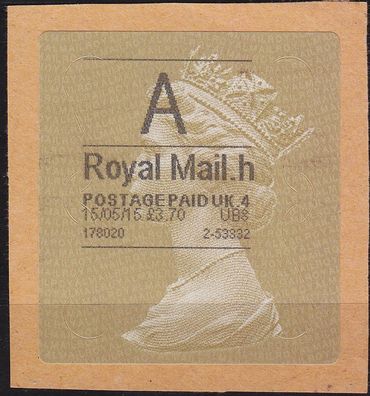England GREAT Britain [Lot] 14 ( O/used ) Machin Horizon label gold