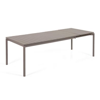 Outdoortisch Zaltana 180/240 x 100 x 75 cm Aluminium Braun Esszimmer Esstisch