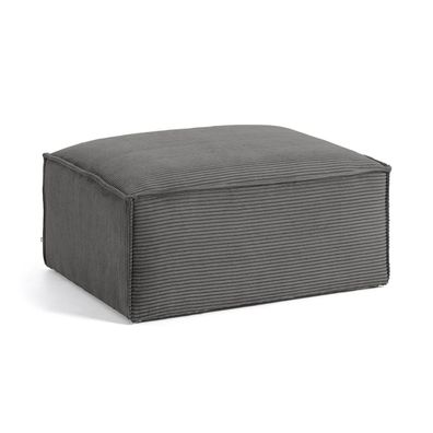 PPouf Blok 90 x 70 x 41 cm Grau Wohnzimmer Hocker Sessel Sitzgelegenheit Neu