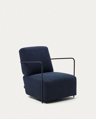 Sessel Gamer 69 x 80 x 82 cm Blau Stuhl Sitzgelegenheit Wohnzimmer Esszimmer Neu