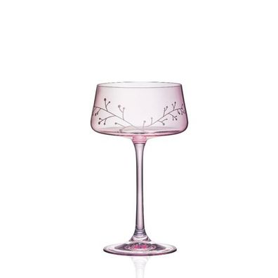 Sektschale Sektglas Frozen 2 x 220 ml ros Kristallglas Bohemia Crystalex