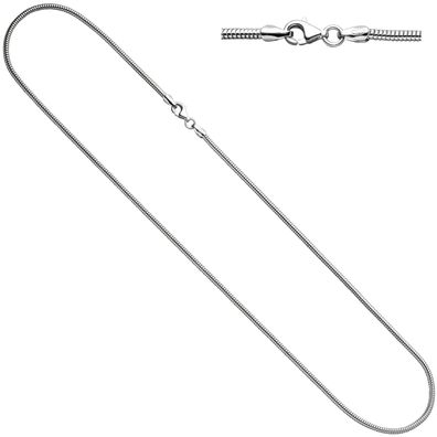 Schlangenkette 925 Silber 1,6 mm 42 cm Halskette Kette Silberkette Karabiner