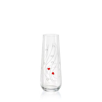 Prosecco Sektgläser Kristallglas Sparkly LOVE Herz 250 ml 2er