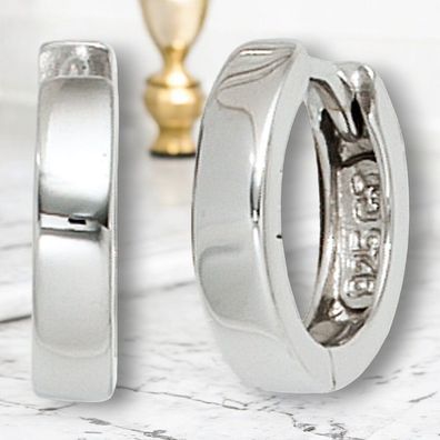 Creolen rund 925 Sterling Silber Ohrringe Silberohrringe Silbercreolen