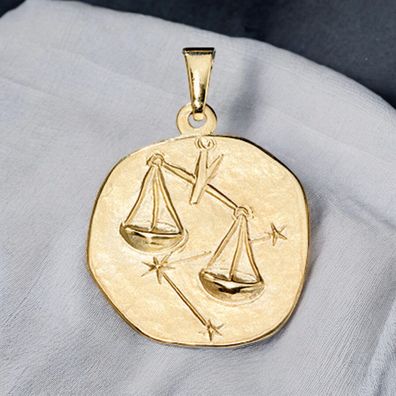 Anhänger Sternzeichen Waage 333 Gold Gelbgold Sternzeichenanhänger
