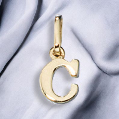 Anhänger Buchstabe C 333 Gold Gelbgold Buchstabenanhänger