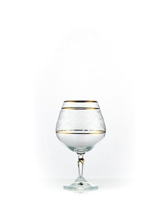 Cognacgläser Lilly Platin 400 ml 6er Set Kristallglas Bohemia Crystalex