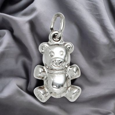 Anhänger Bär 925 Sterling Silber rhodiniert