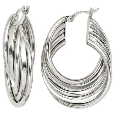 Creolen 925 Sterling Silber Ohrringe Silberohrringe Silbercreolen