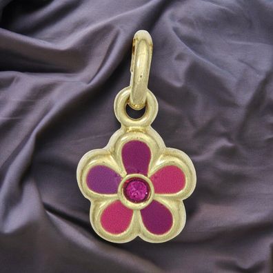 Kinder Anhänger Blume 333 Gold Gelbgold Kinderanhänger