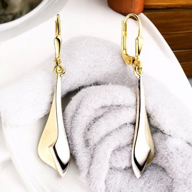 Ohrhänger 333 Gold Gelbgold bicolor Ohrringe