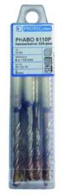 1St. Protec. class PHABO6110P Hammerbohrer SDS-Plus 6x110mm 10er Pack