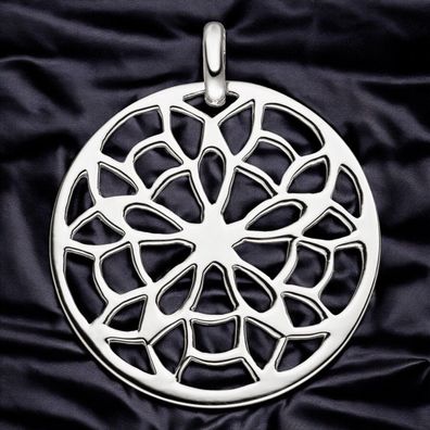 Anhänger rund 925 Sterling Silber Silberanhänger
