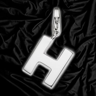 Einhänger Charm Buchstabe H 925 Sterling Silber Anhänger für Bettelarmband