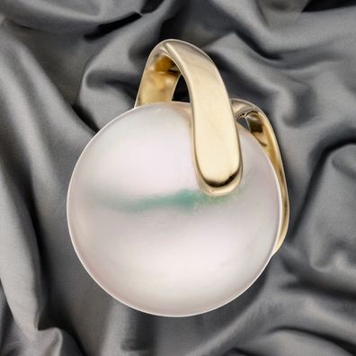 Anhänger 585 Gold Gelbgold 1 Süßwasser Perle Perlenanhänger Goldanhänger
