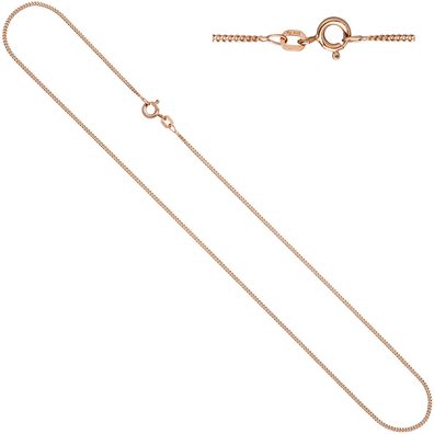 Panzerkette 925 Sterling Silber rotgold vergoldet 1,3 mm 50 cm Kette Halskette