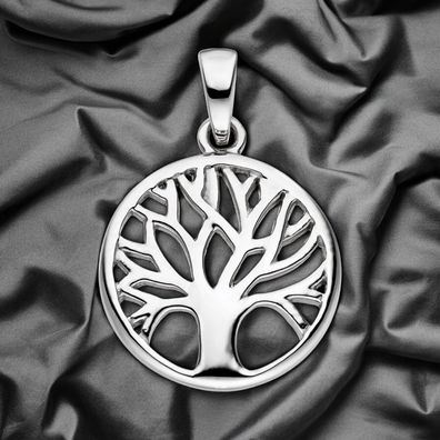 Anhänger Baum Lebensbaum 925 Sterling Silber Silberanhänger