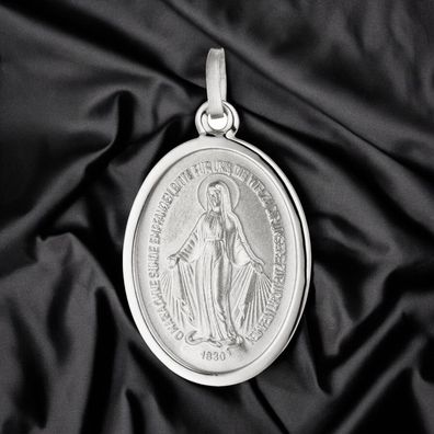 Anhänger Milagrosa 925 Sterling Silber teil matt Silberanhänger