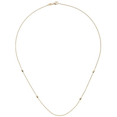 Collier Halskette 585 Gold Gelbgold 45 cm Kette Goldkette