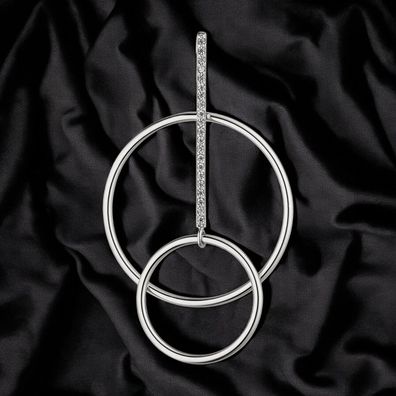 Anhänger 925 Sterling Silber 21 Zirkonia Silberanhänger
