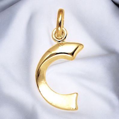 Anhänger Buchstabe C 375 Gold Gelbgold Buchstabenanhänger