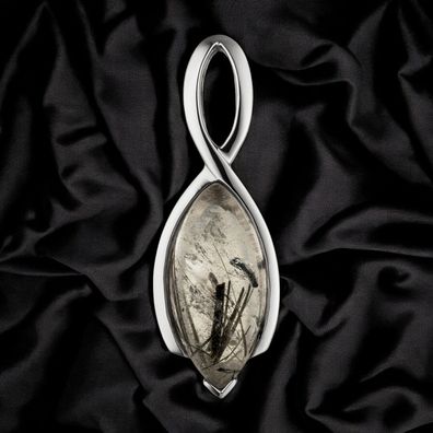 Anhänger 925 Sterling Silber mit Turmalinquarz