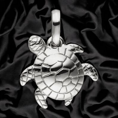 Anhänger Schildkröte 925 Sterling Silber Silberanhänger