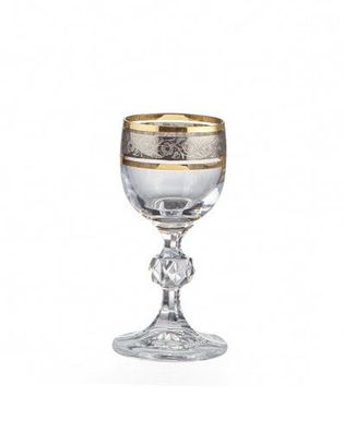 Likörgläser Claudia Exclusive 50 ml 6er Set Kristallglas Bohemia Crystalex