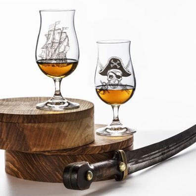 Likörgläser Rumgläser Schnapsgläser Kristallglas Bucaneer 190 ml 2er Set Bohemia