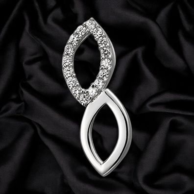 Anhänger 925 Sterling Silber 16 Zirkonia Silberanhänger
