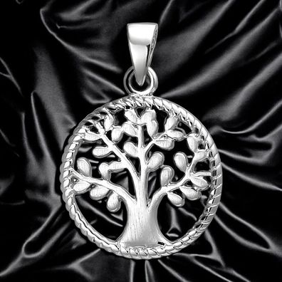 Anhänger Baum 925 Sterling Silber Silberanhänger