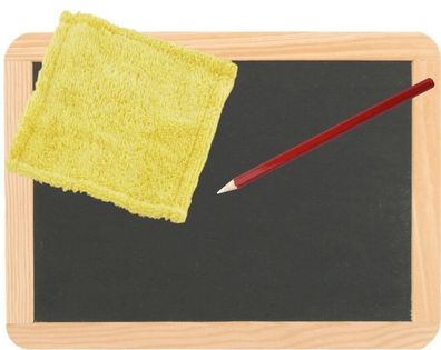 Schiefertafel inkl. Tafellappen Griffel echter Schiefer 22x30cm Schultafel Holzrahmen