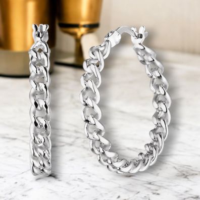 Creolen 925 Sterling Silber Ohrringe Silbercreolen Silberohrringe