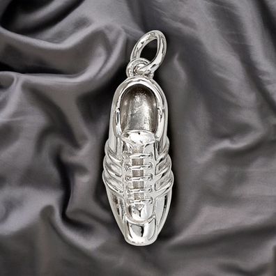 Anhänger Fußball Fußballschuh 925 Sterling Silber rhodiniert
