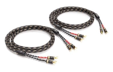 Viablue SC-4 Silver / HighEnd Speaker-Kabel / single-wiring / T8 Spades / Cobra