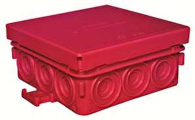 10St. Protec. class PFRAD 8585 Feuchtraum-Abzweigdose 85x85mm ROT leer