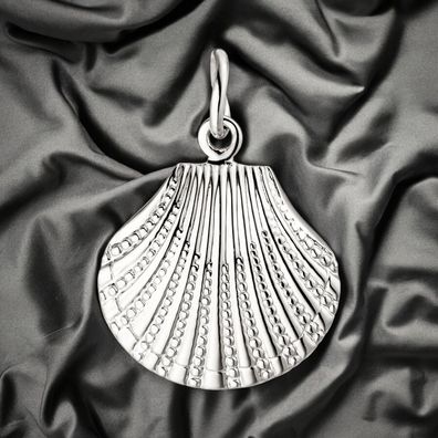 Anhänger Muschel 925 Sterling Silber Silberanhänger