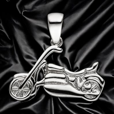 Anhänger Motorrad 925 Sterling Silber Silberanhänger